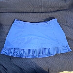 Lululemon Athletica Royal Blue Pleated Mini Skirt